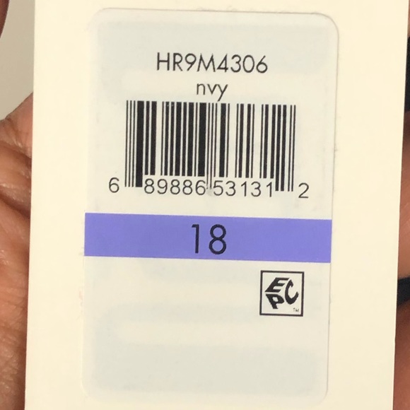 NWT Harper Rose sz 18 blue gray knit dress cardig. - Picture 6 of 10